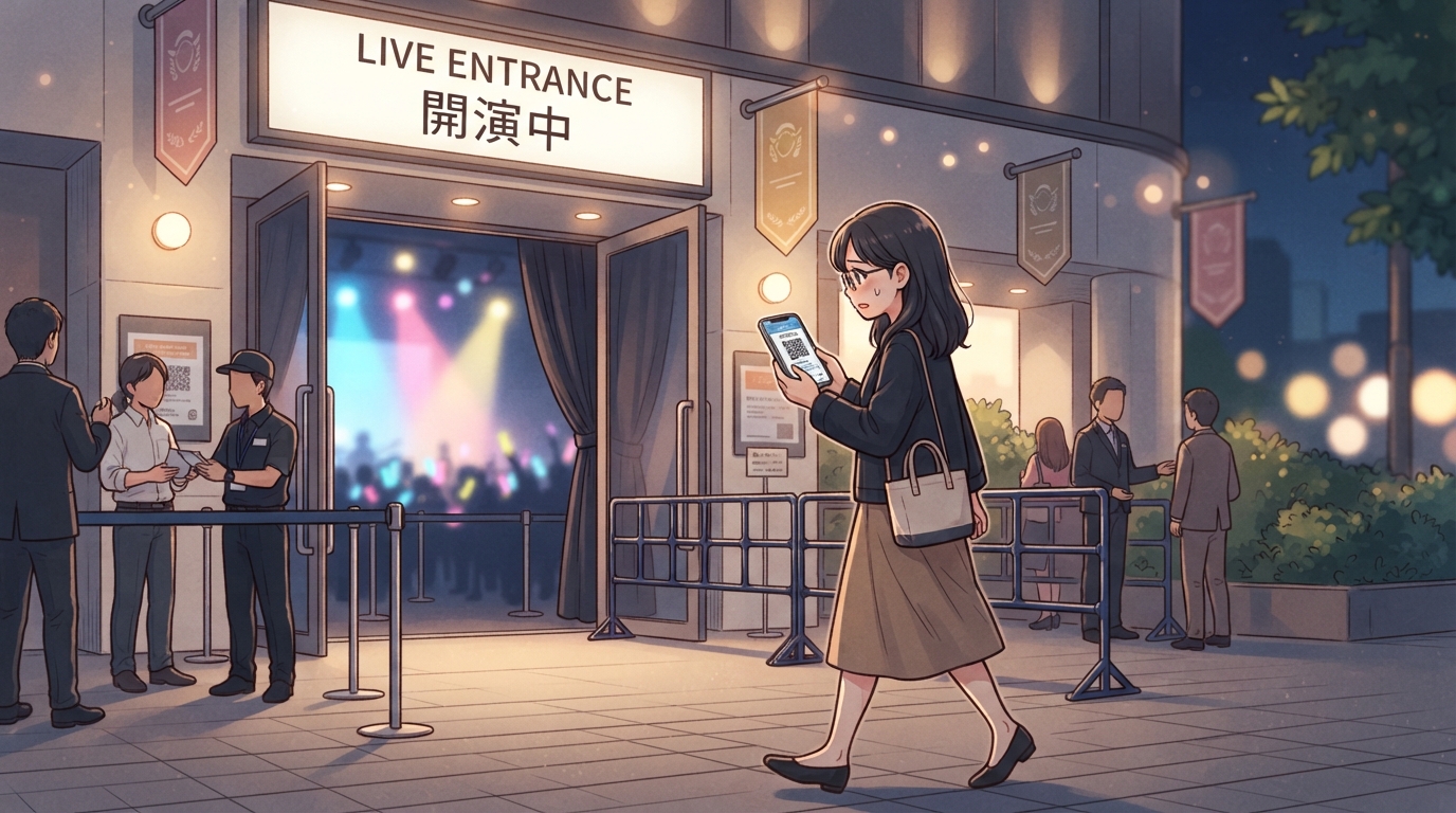 ライブに遅刻して途中入場できる？開演に間に合わないときの考え方